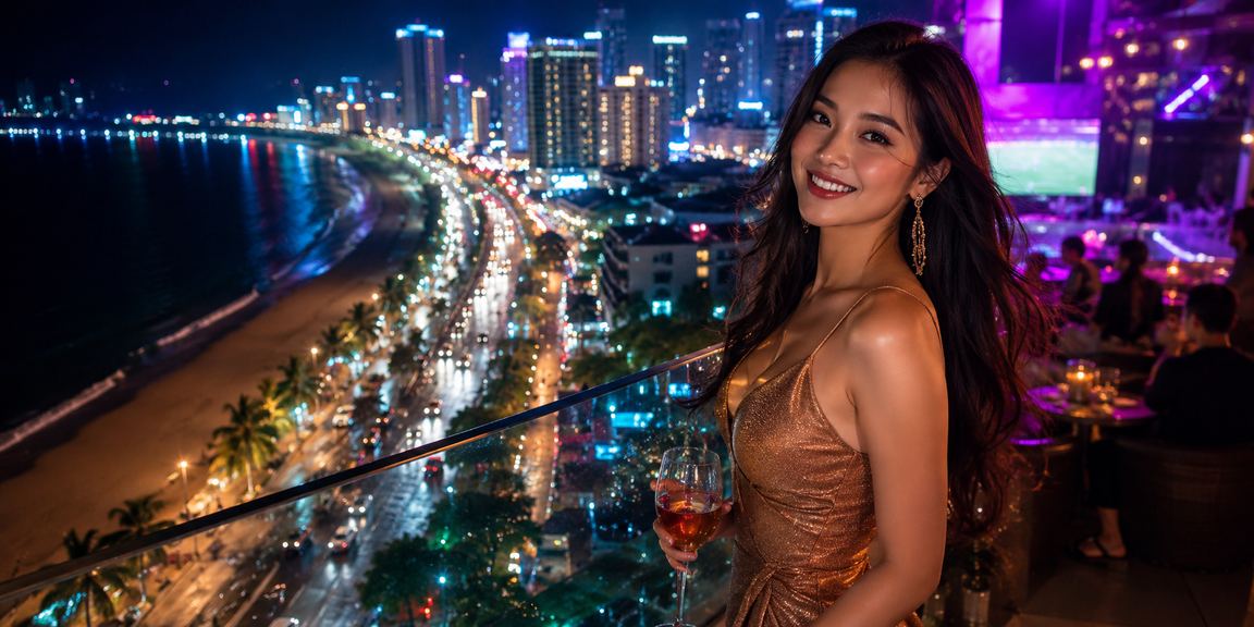 Phòng casino lung linh ánh đèn neon tại Nha Trang dành cho người chơi trải nghiệm cao